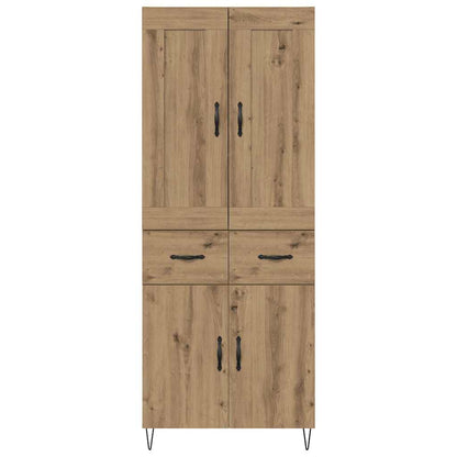 vidaXL Highboard Artisan Oak 69.5 x 34 x 180 cm Engineered Wood