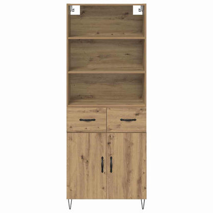 vidaXL Highboard with Drawer 2 pcs Artisan Oak Engineered Wood