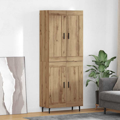 vidaXL Highboard 2 pcs Artisan Oak 69.5 x 34 x 180 cm Engineered Wood