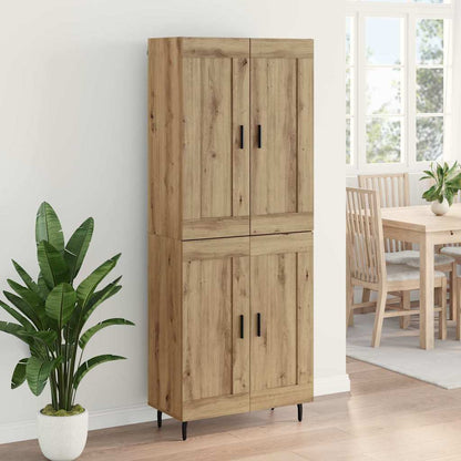 vidaXL Highboard 2 pcs Artisan Oak 69.5 x 34 x 180 cm Engineered Wood