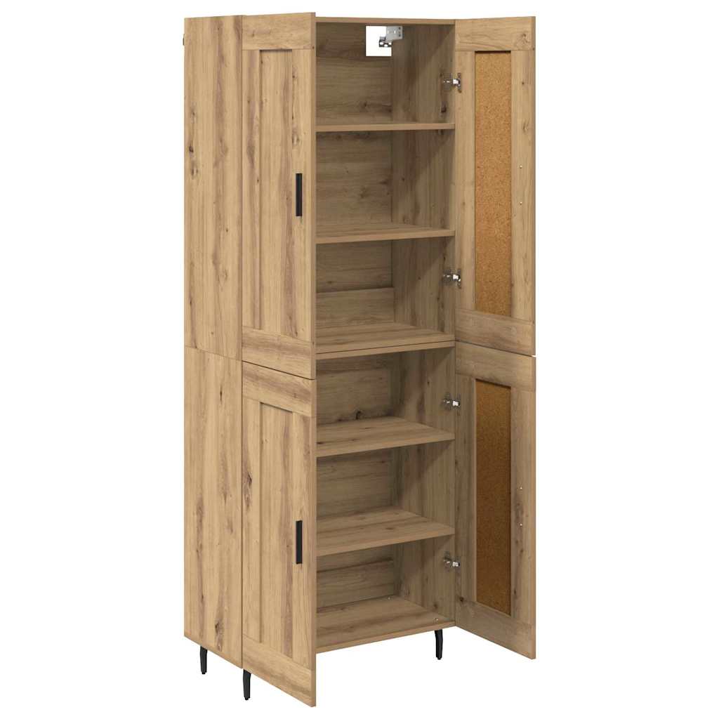 vidaXL Highboard 2 pcs Artisan Oak 69.5 x 34 x 180 cm Engineered Wood
