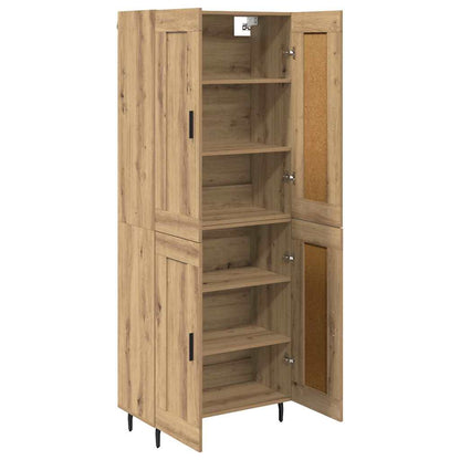 vidaXL Highboard 2 pcs Artisan Oak 69.5 x 34 x 180 cm Engineered Wood