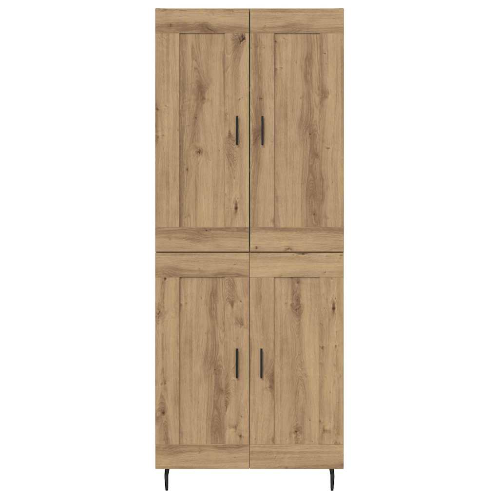 vidaXL Highboard 2 pcs Artisan Oak 69.5 x 34 x 180 cm Engineered Wood
