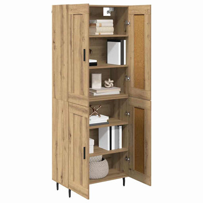 vidaXL Highboard 2 pcs Artisan Oak 69.5 x 34 x 180 cm Engineered Wood
