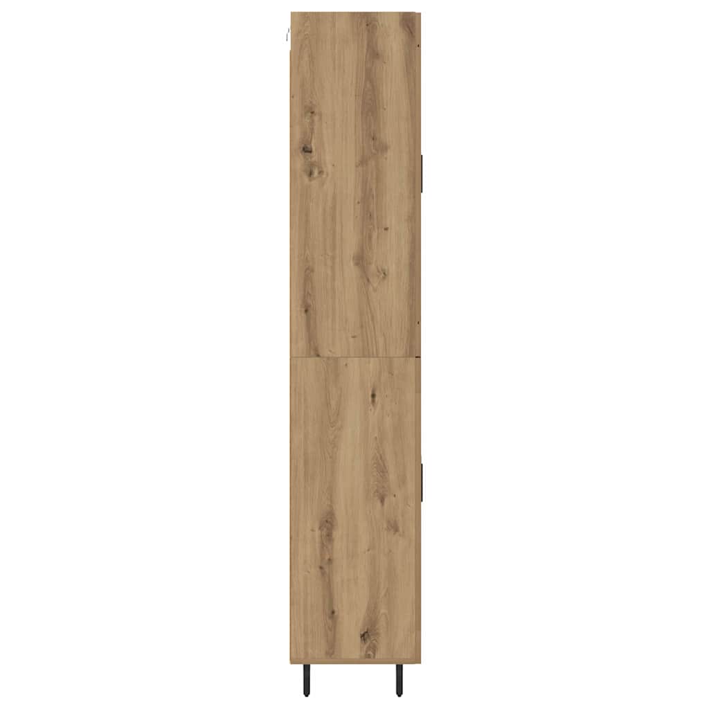 vidaXL Highboard 2 pcs Artisan Oak 69.5 x 34 x 180 cm Engineered Wood