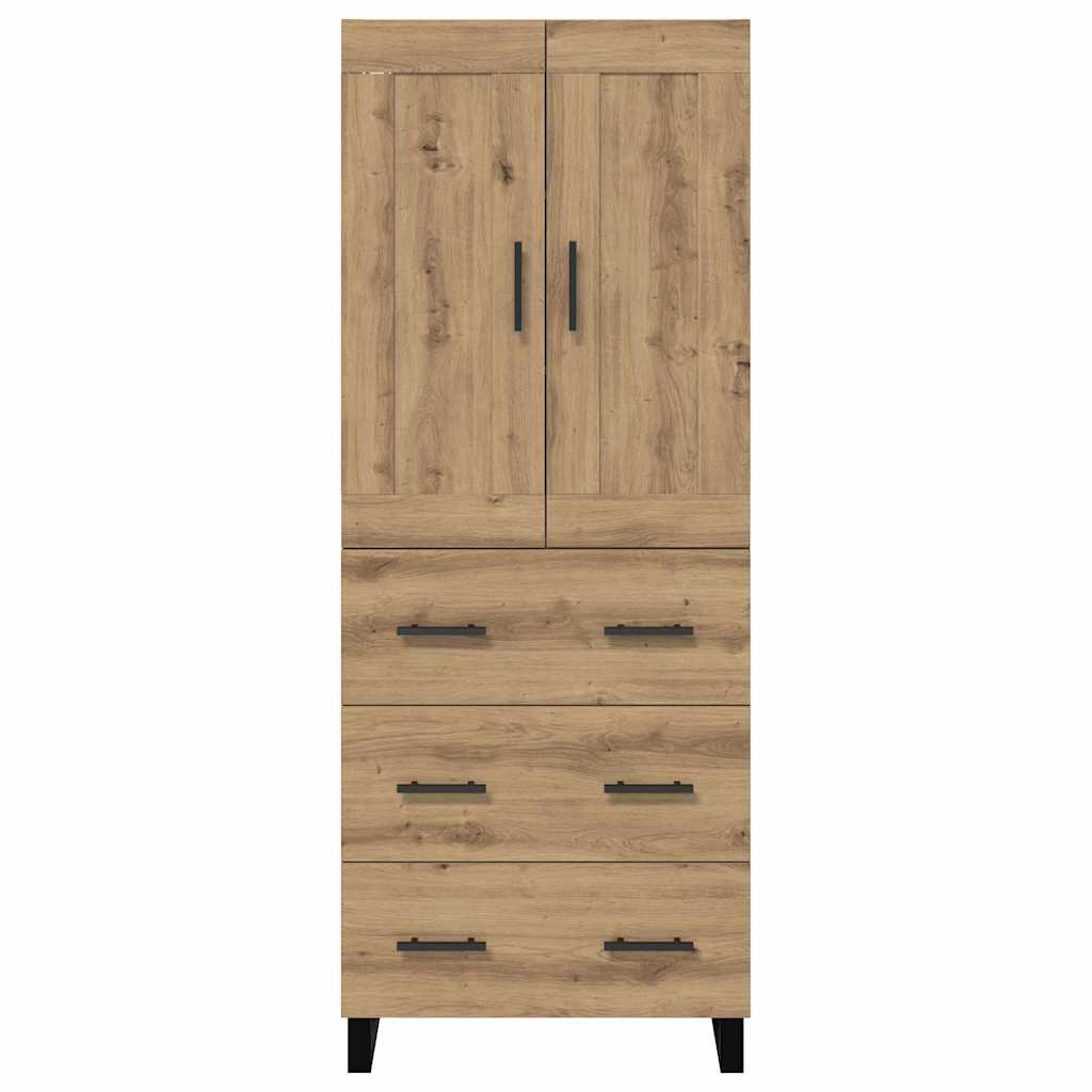 vidaXL Highboard Artisan Oak 69.5 x 34 x 180 cm Engineered Wood