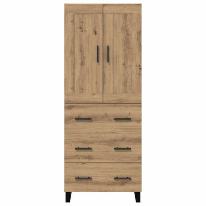 vidaXL Highboard Artisan Oak 69.5 x 34 x 180 cm Engineered Wood
