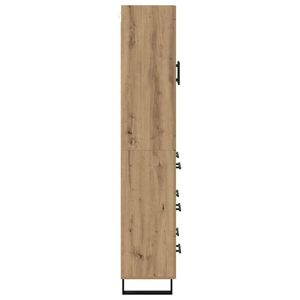 vidaXL Highboard Artisan Oak 69.5 x 34 x 180 cm Engineered Wood