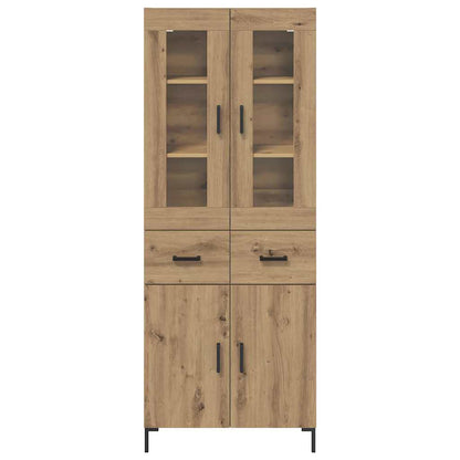 vidaXL Highboard with Drawer 2 pcs Artisan Oak Engineered Wood