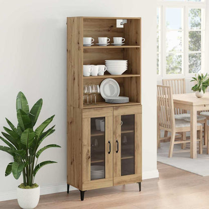 vidaXL Highboard Artisan Oak 69.5 x 34 x 180 cm Engineered Wood