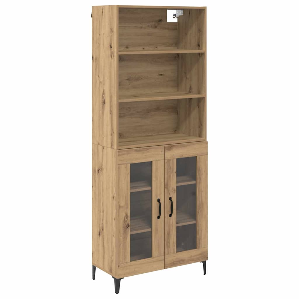 vidaXL Highboard Artisan Oak 69.5 x 34 x 180 cm Engineered Wood