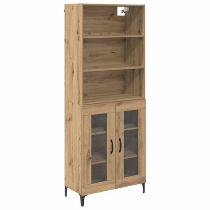 vidaXL Highboard Artisan Oak 69.5 x 34 x 180 cm Engineered Wood