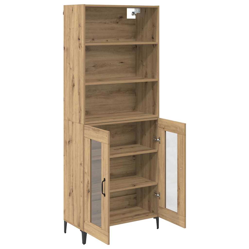 vidaXL Highboard Artisan Oak 69.5 x 34 x 180 cm Engineered Wood