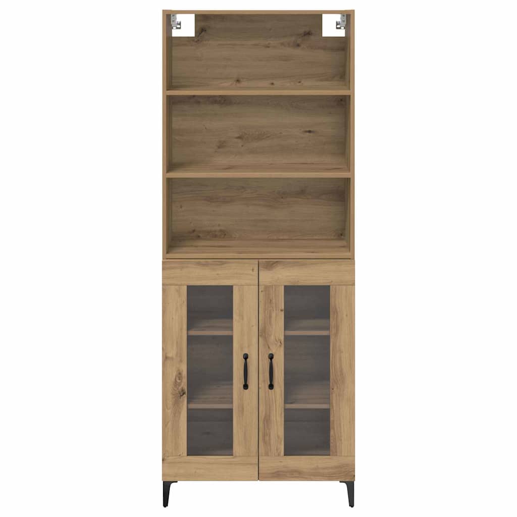 vidaXL Highboard Artisan Oak 69.5 x 34 x 180 cm Engineered Wood