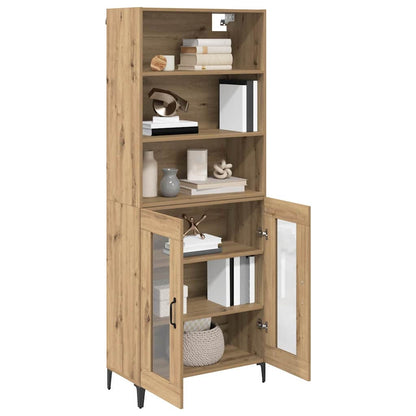 vidaXL Highboard Artisan Oak 69.5 x 34 x 180 cm Engineered Wood