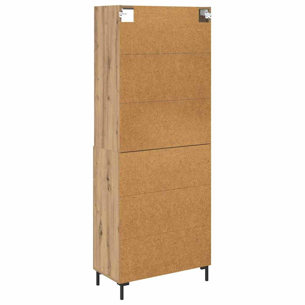 vidaXL Highboard Artisan Oak 69.5 x 34 x 180 cm Engineered Wood