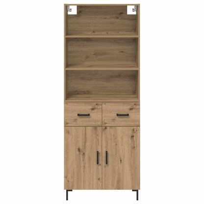 vidaXL Highboard Artisan Oak 69.5 x 34 x 180 cm Engineered Wood