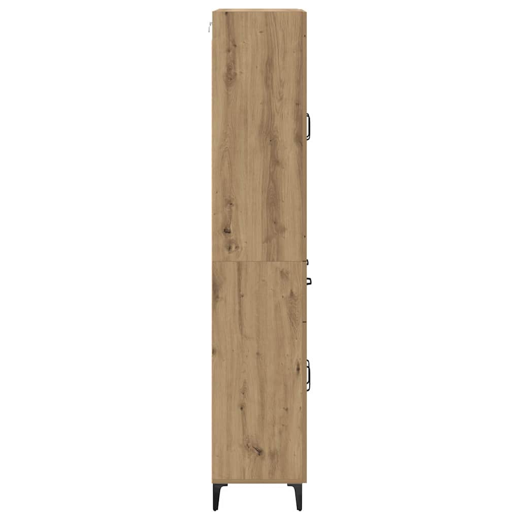 vidaXL Highboard Artisan Oak 69.5 x 34 x 180 cm Engineered Wood