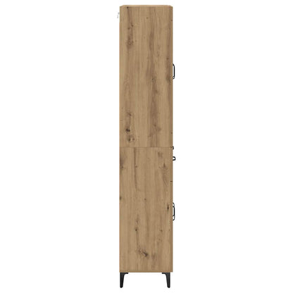 vidaXL Highboard Artisan Oak 69.5 x 34 x 180 cm Engineered Wood