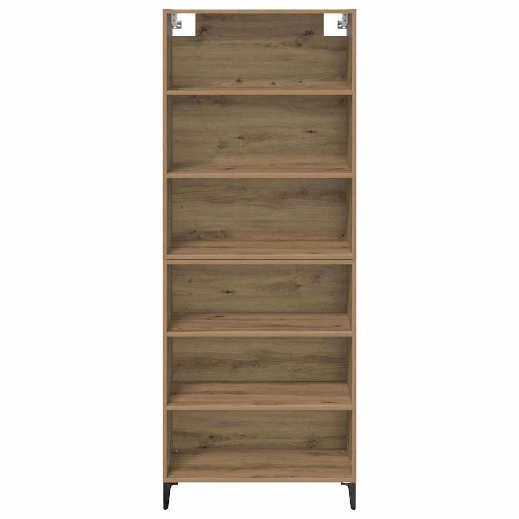 vidaXL Highboard Artisan Oak 69.5 x 34 x 180 cm Engineered Wood