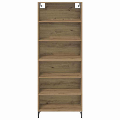 vidaXL Highboard Artisan Oak 69.5 x 34 x 180 cm Engineered Wood