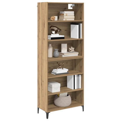 vidaXL Highboard Artisan Oak 69.5 x 34 x 180 cm Engineered Wood