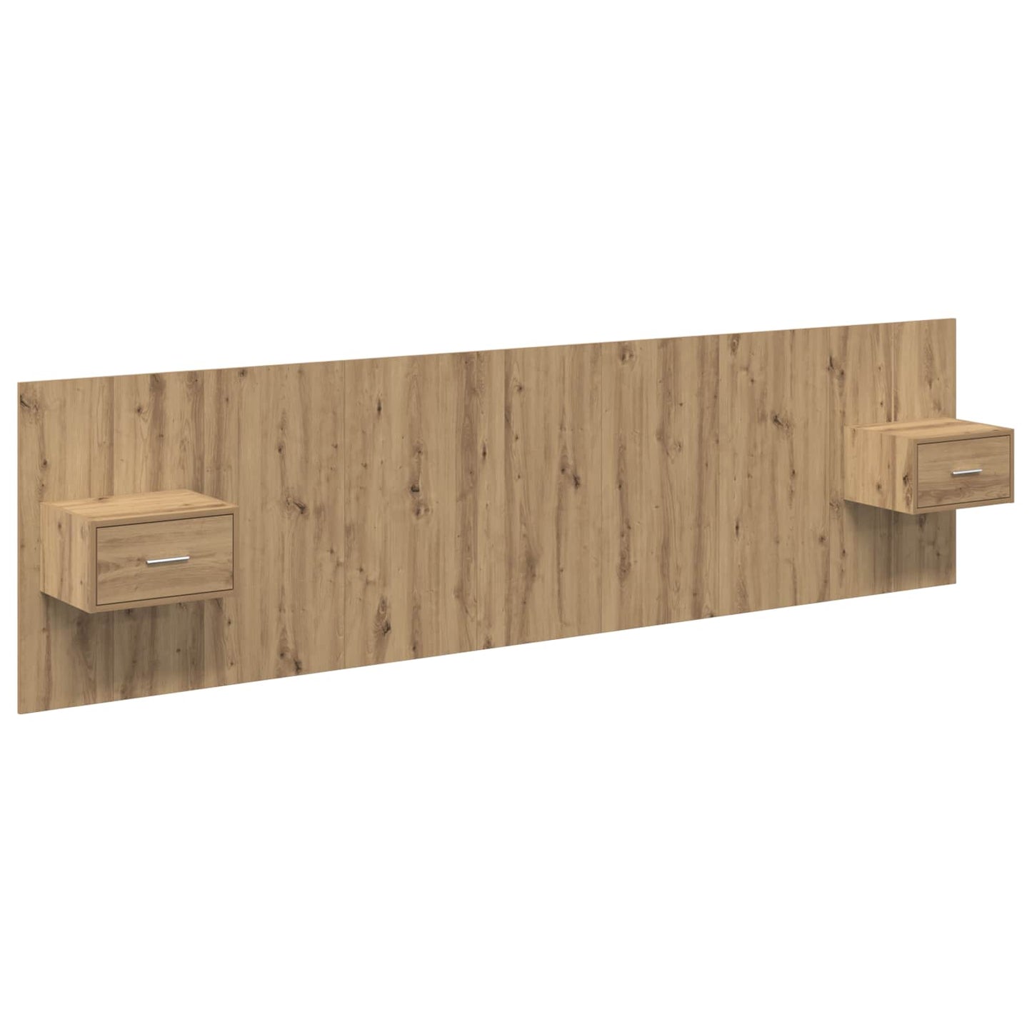 vidaXL Headboard With Cabinet 3 pcs Artisan Oak Engineered Wood