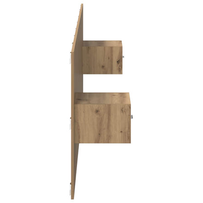 vidaXL Headboard With Cabinet 3 pcs Artisan Oak Engineered Wood