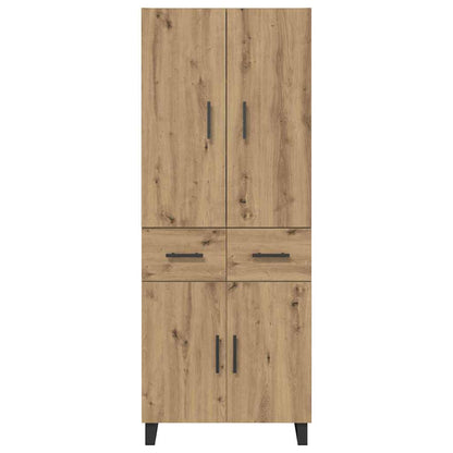 vidaXL Highboard with Drawer 2 pcs Artisan Oak 69.5 x 34 x 180 cm