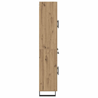 vidaXL Highboard with Drawer 2 pcs Artisan Oak 69.5 x 34 x 180 cm
