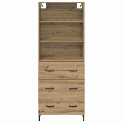 vidaXL Highboard Artisan Oak 69.5 x 34 x 180 cm Engineered Wood
