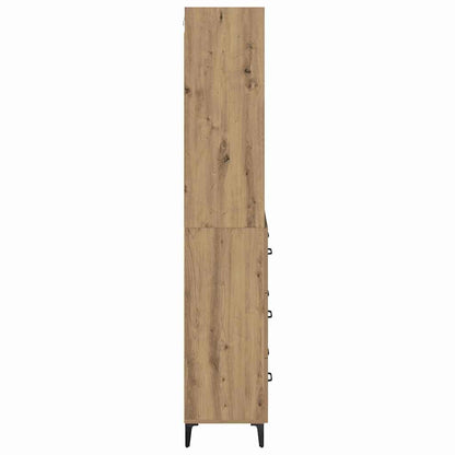 vidaXL Highboard Artisan Oak 69.5 x 34 x 180 cm Engineered Wood