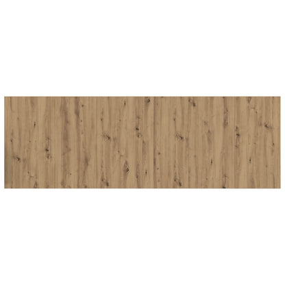 vidaXL Headboard With Cabinet 3 pcs Artisan Oak Engineered Wood