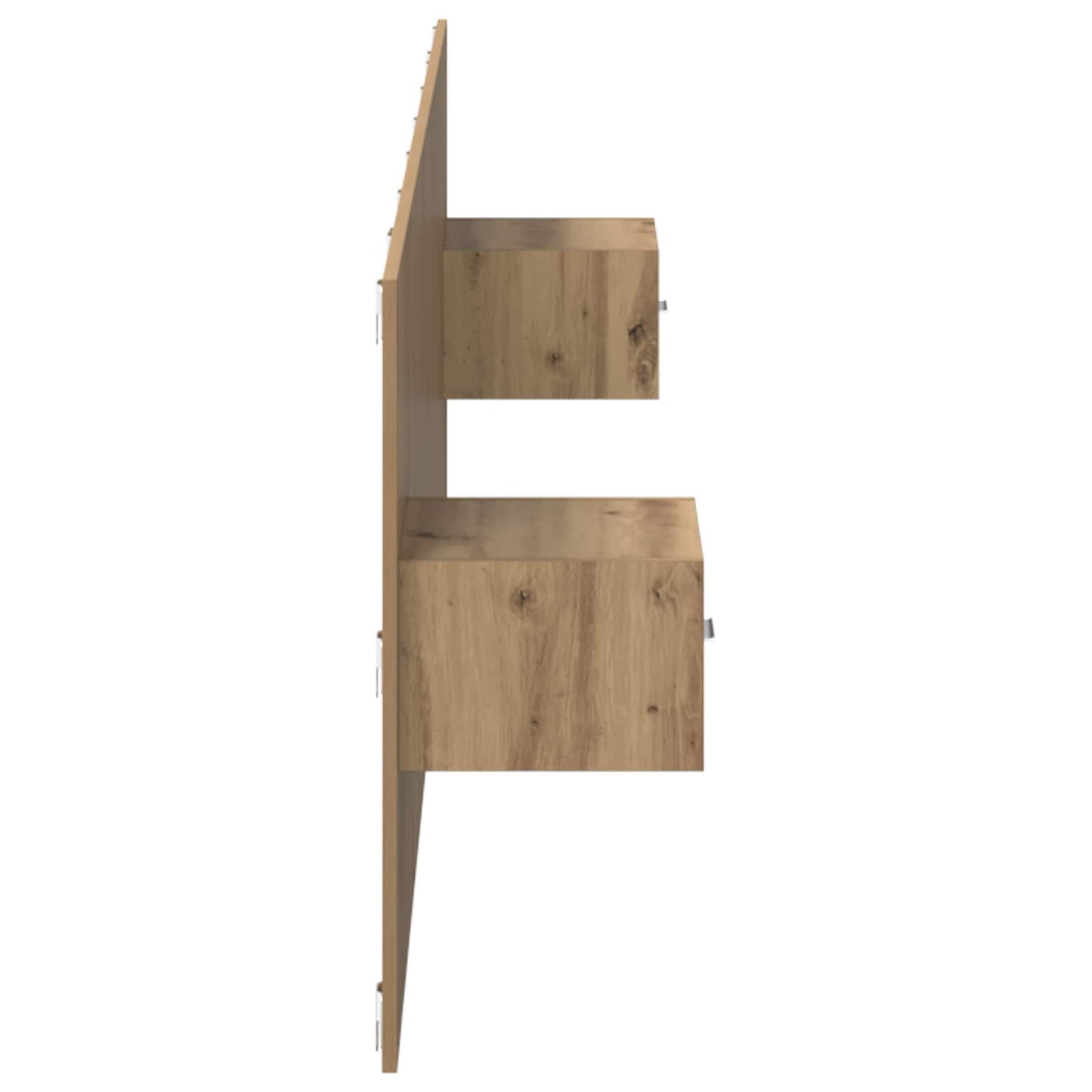 vidaXL Headboard With Cabinet 3 pcs Artisan Oak Engineered Wood