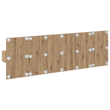 vidaXL Headboard With Cabinet 3 pcs Artisan Oak Engineered Wood