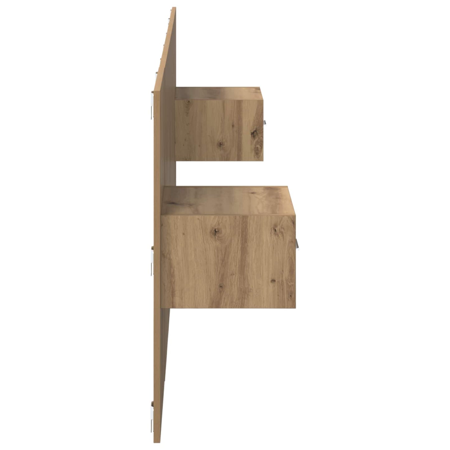 vidaXL Headboard With Cabinet 3 pcs Artisan Oak Engineered Wood