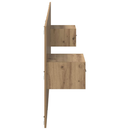 vidaXL Headboard With Cabinet 3 pcs Artisan Oak Engineered Wood