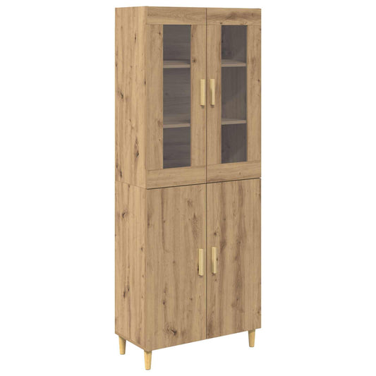 vidaXL Highboard Artisan Oak 69.5 x 34 x 180 cm