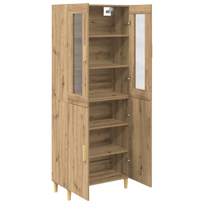 vidaXL Highboard Artisan Oak 69.5 x 34 x 180 cm
