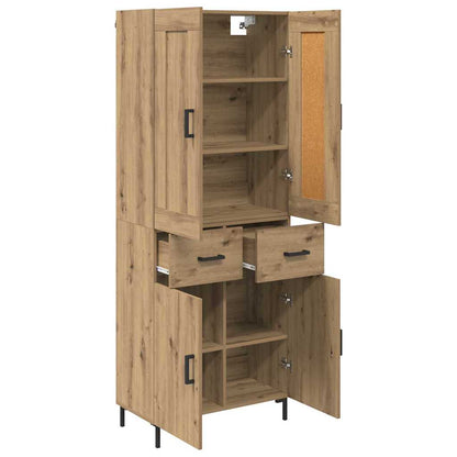 vidaXL Highboard 2 pcs Artisan Oak 69.5 x 34 x 180 cm Engineered Wood