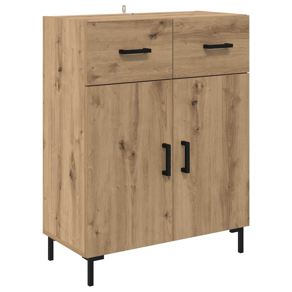 vidaXL Highboard 2 pcs Artisan Oak 69.5 x 34 x 180 cm Engineered Wood