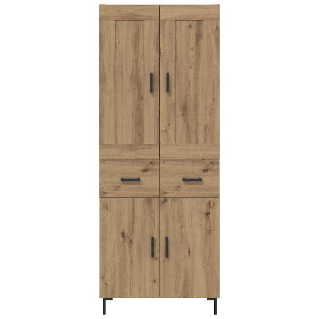 vidaXL Highboard 2 pcs Artisan Oak 69.5 x 34 x 180 cm Engineered Wood