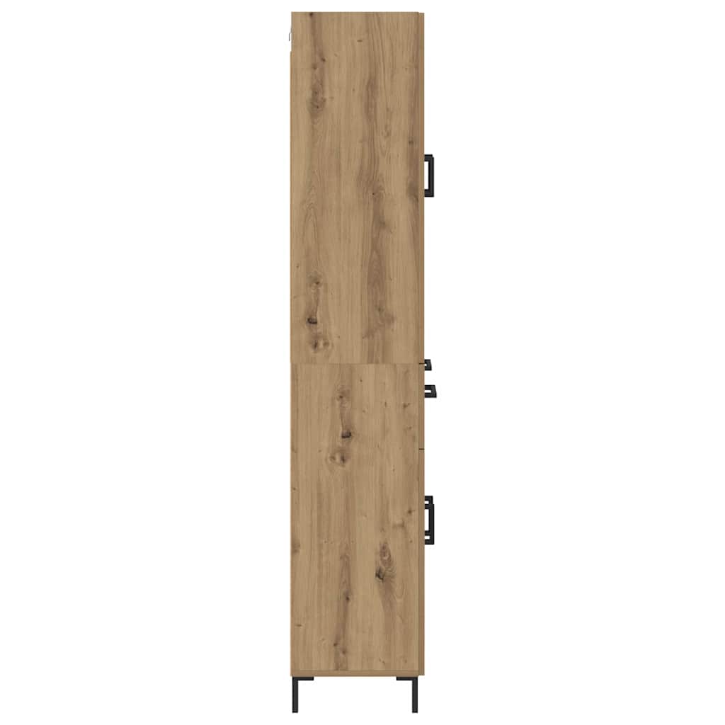 vidaXL Highboard 2 pcs Artisan Oak 69.5 x 34 x 180 cm Engineered Wood