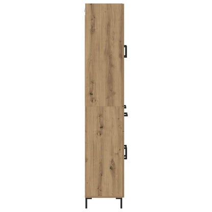vidaXL Highboard 2 pcs Artisan Oak 69.5 x 34 x 180 cm Engineered Wood
