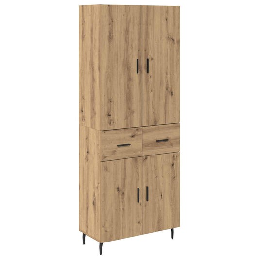 vidaXL Highboard 2 pcs Artisan Oak 69.5 x 34 x 180 cm Engineered Wood