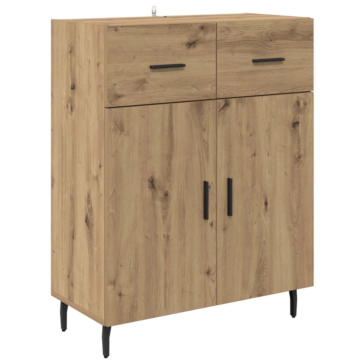 vidaXL Highboard 2 pcs Artisan Oak 69.5 x 34 x 180 cm Engineered Wood
