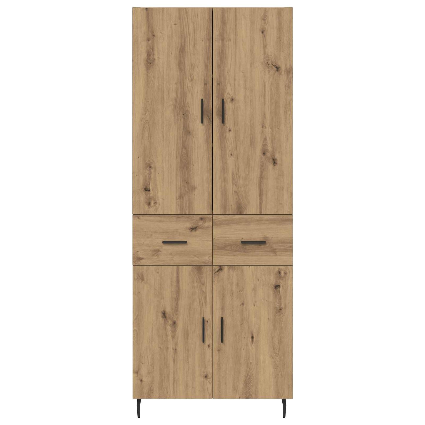 vidaXL Highboard 2 pcs Artisan Oak 69.5 x 34 x 180 cm Engineered Wood