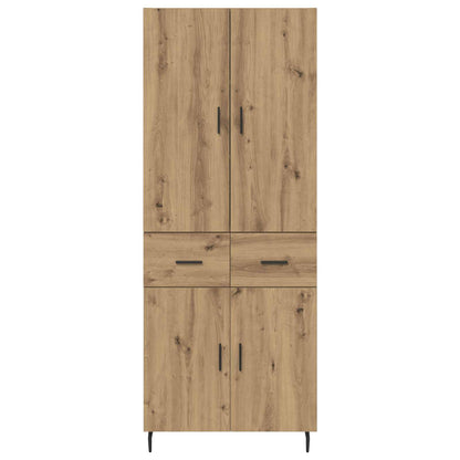 vidaXL Highboard 2 pcs Artisan Oak 69.5 x 34 x 180 cm Engineered Wood