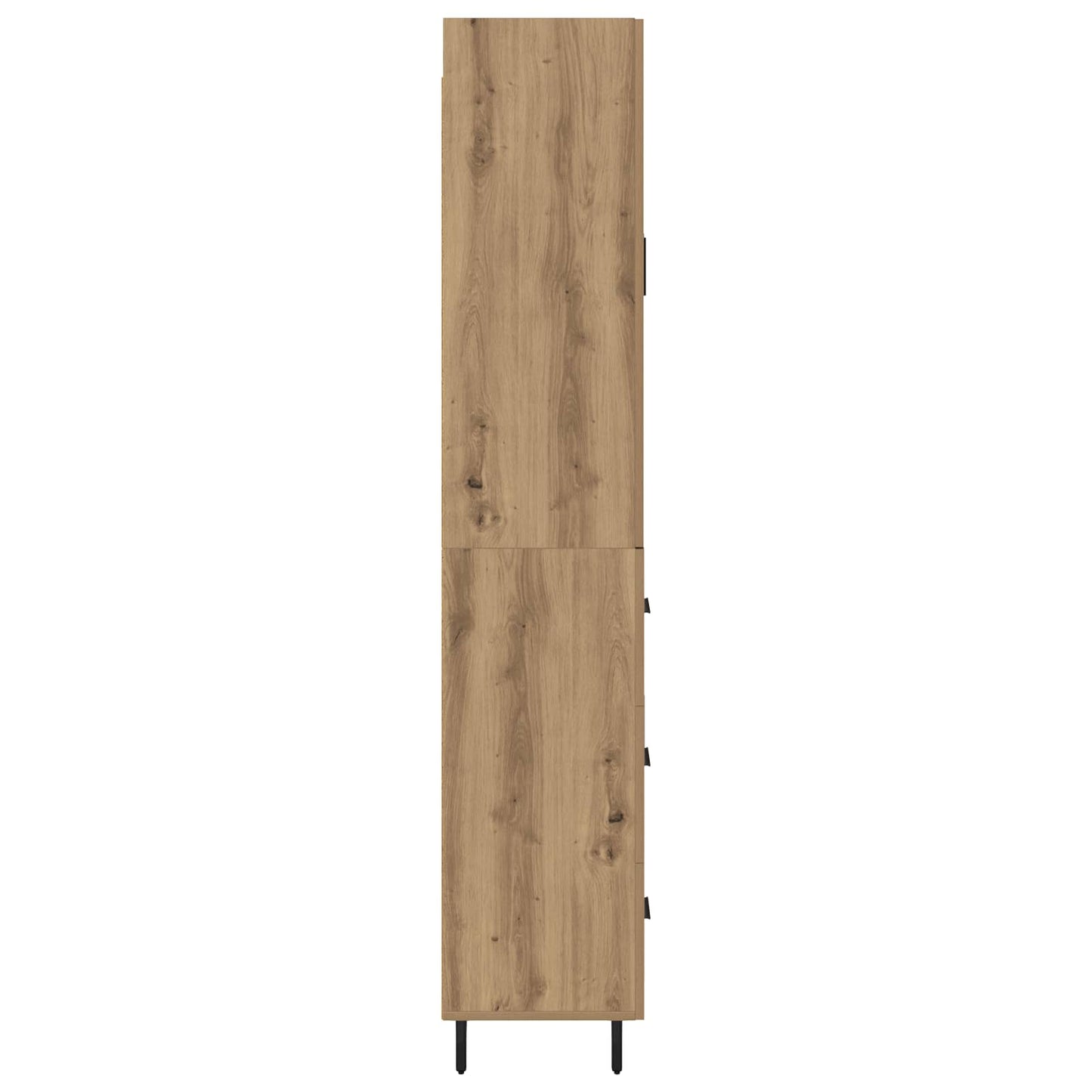 vidaXL Highboard with Drawer 2 pcs Artisan Oak Engineered Wood