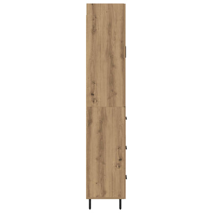 vidaXL Highboard with Drawer 2 pcs Artisan Oak Engineered Wood